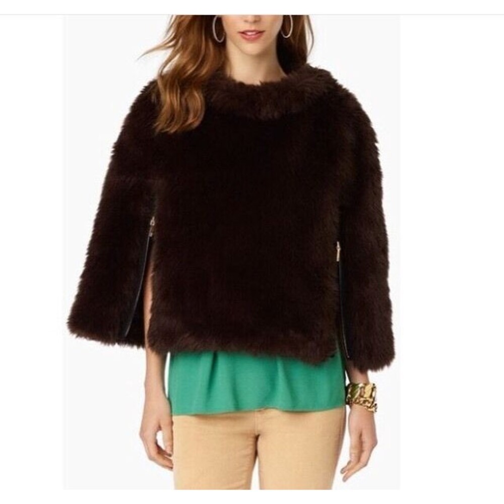 Juicy Couture Women's Jacket Anna Faux Fur Cape Size Small NWT $398